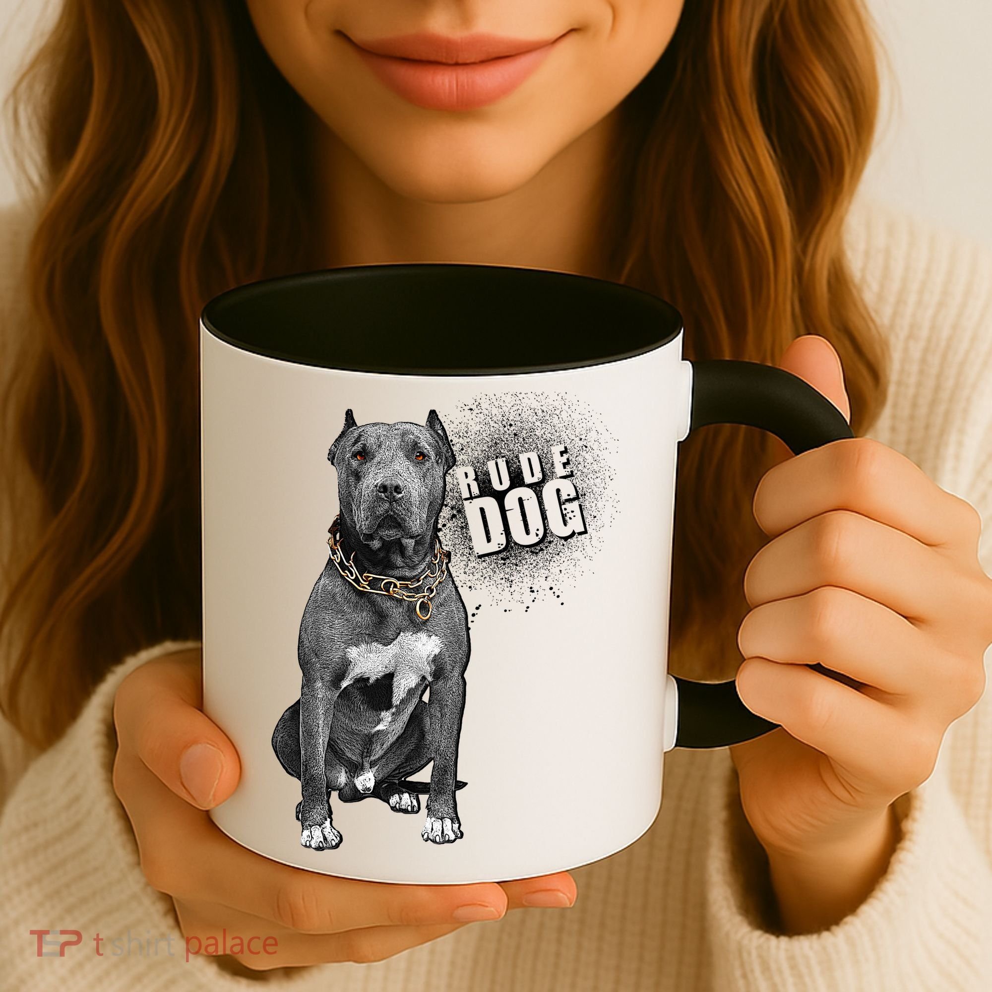 Rude Dog Pitbull Lover Coffee Mug