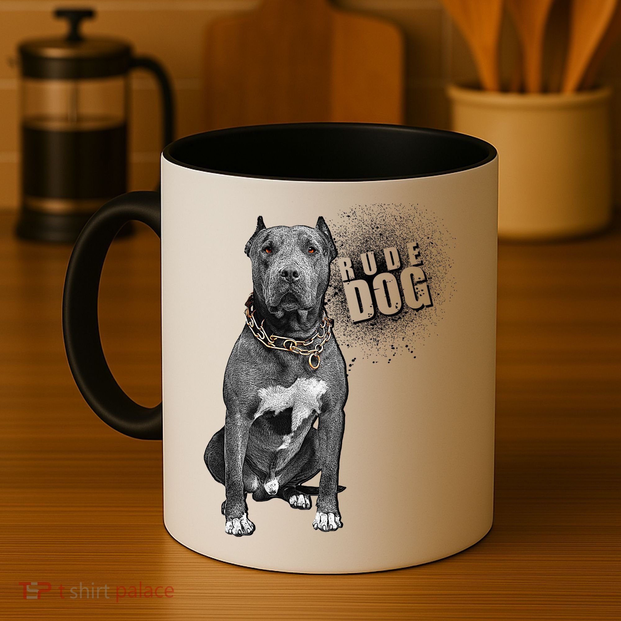 Rude Dog Pitbull Lover Coffee Mug