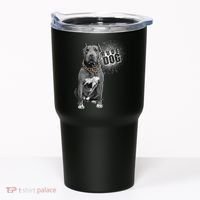 Rude Dog Pitbull Lover Tumbler thumb 0