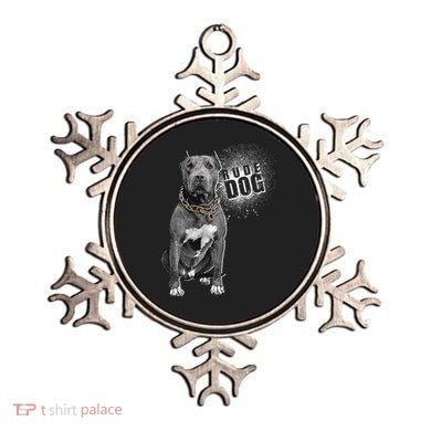 Rude Dog Pitbull Lover Ornament