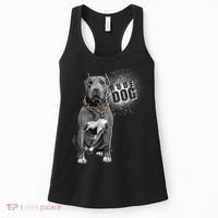 Rude Dog Pitbull Lover Women's Tank Top thumb 0