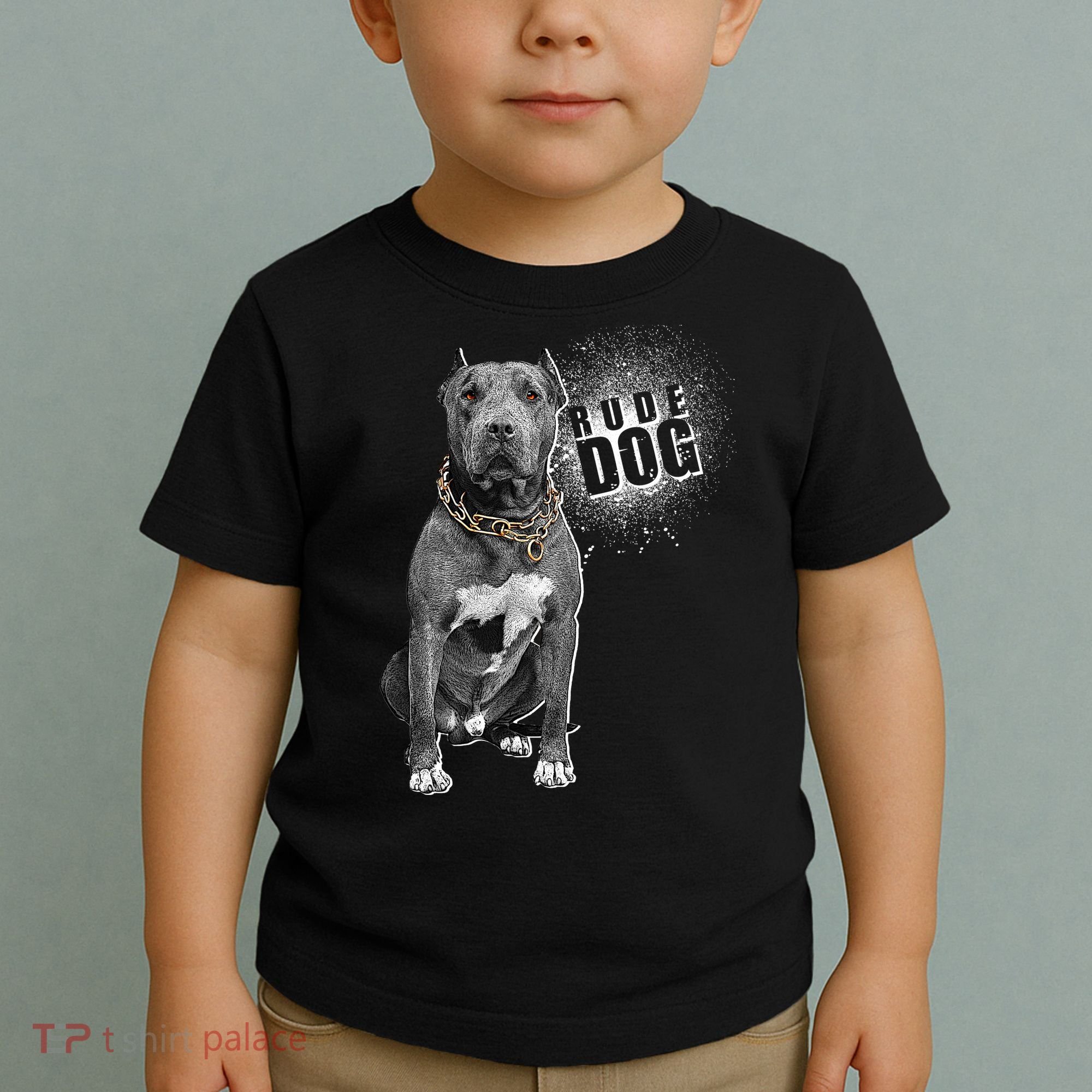 Rude Dog Pitbull Lover Toddler T-Shirt