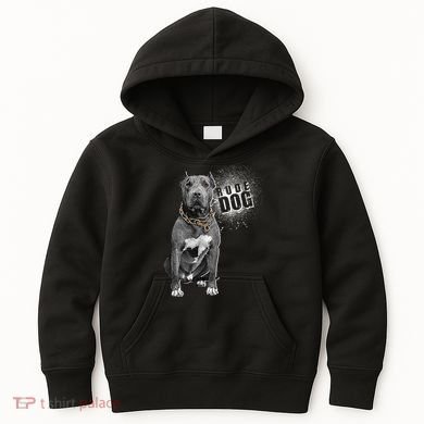 Rude Dog Pitbull Lover Kids Hoodie