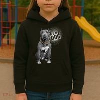 Rude Dog Pitbull Lover Kids Hoodie thumb 3