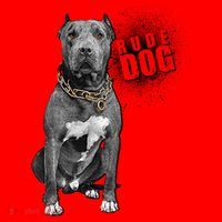 Rude Dog Pitbull Lover Santa Hat thumb 1