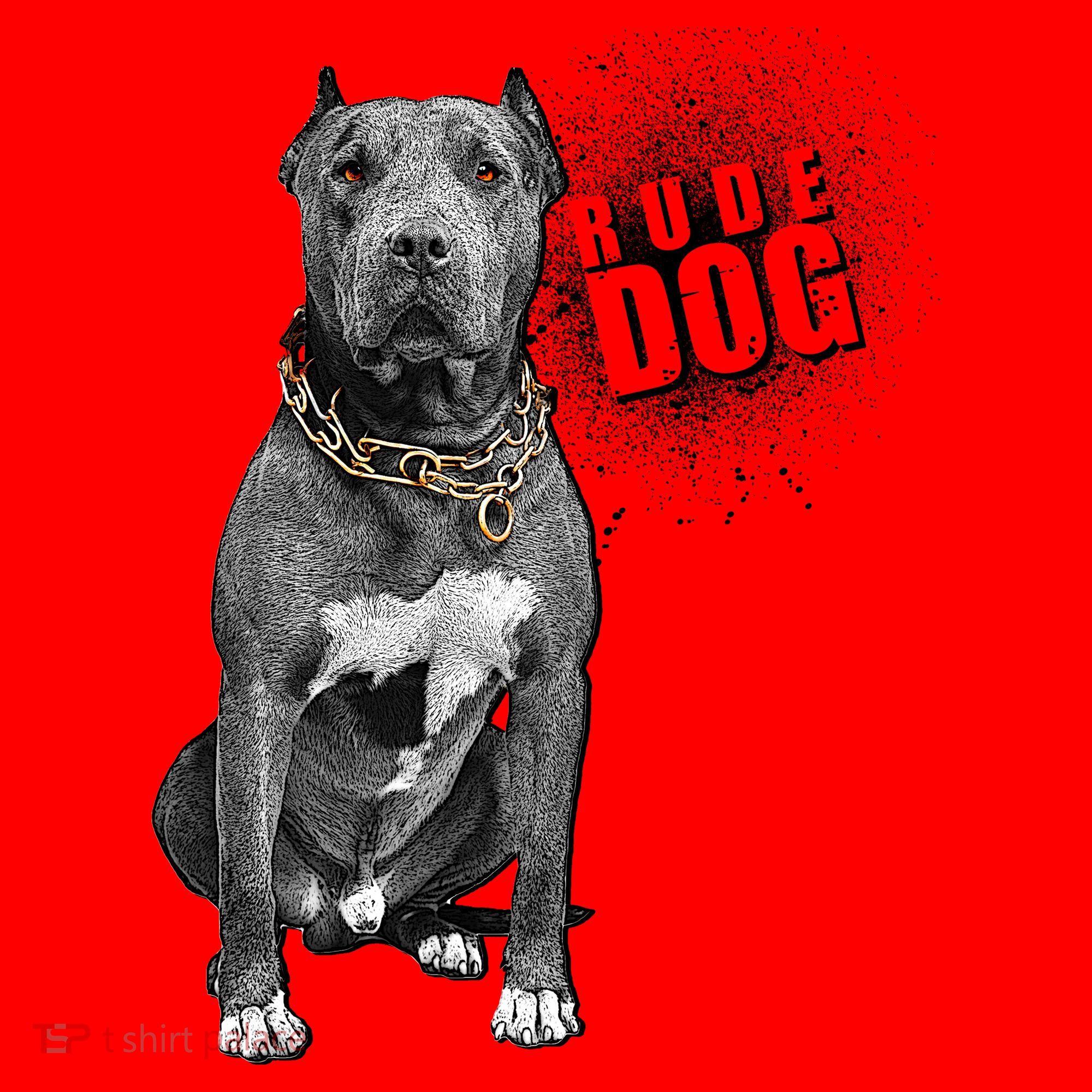 Rude Dog Pitbull Lover Santa Hat