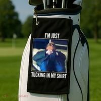 Rudy Giuliani I'm Just Tucking In My Shirt Golf Towel thumb 2