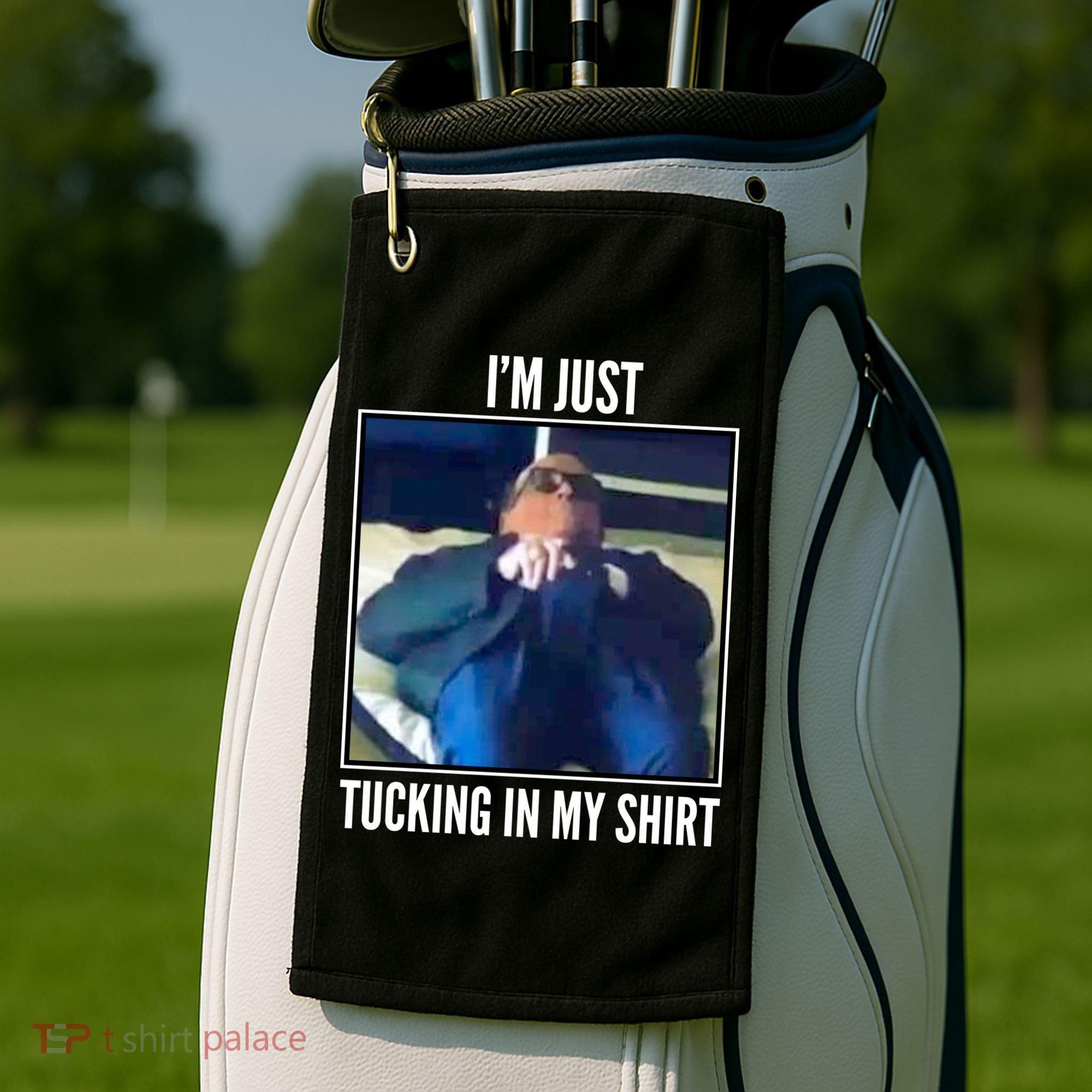 Rudy Giuliani I'm Just Tucking In My Shirt Golf Towel