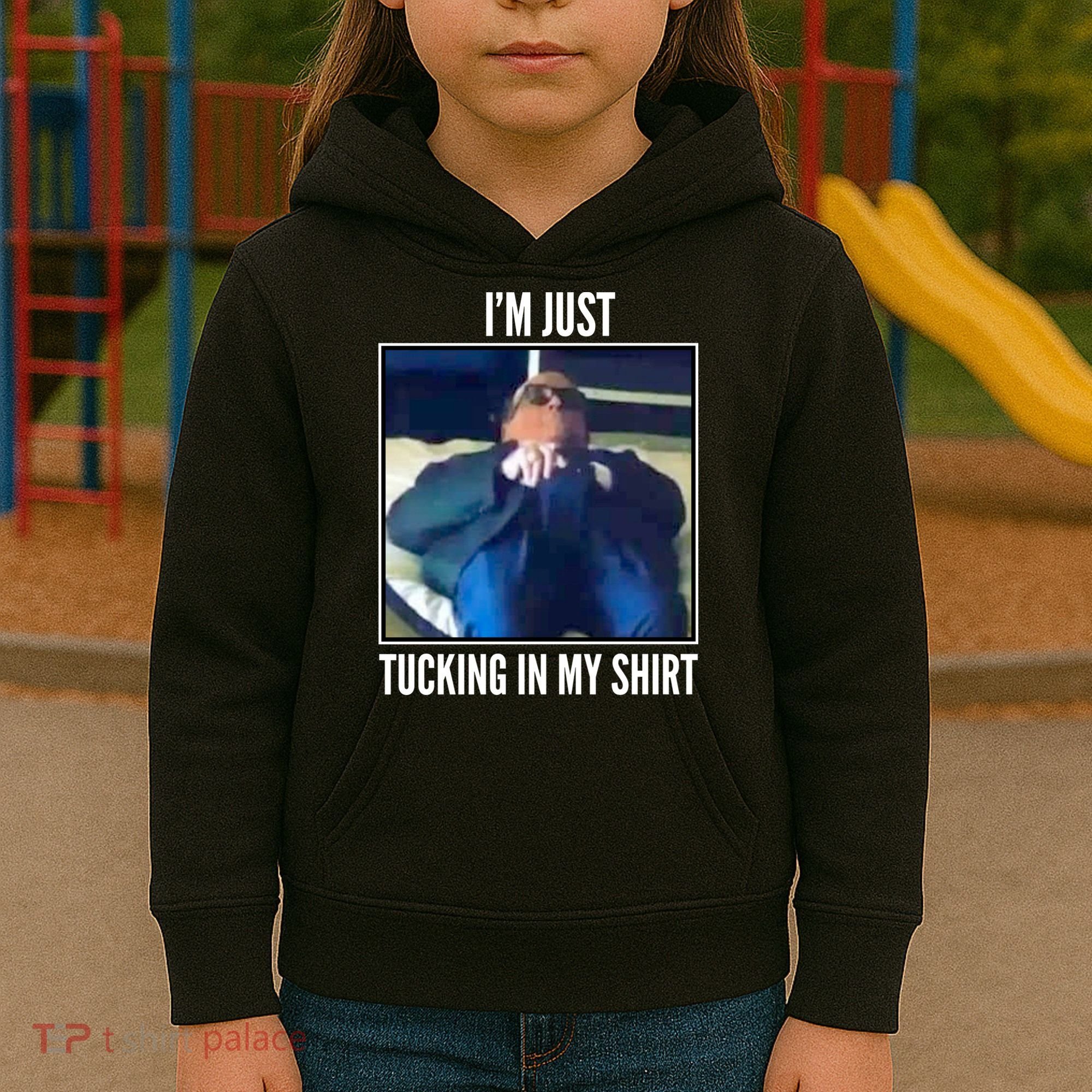 Rudy Giuliani I'm Just Tucking In My Shirt Kids Hoodie