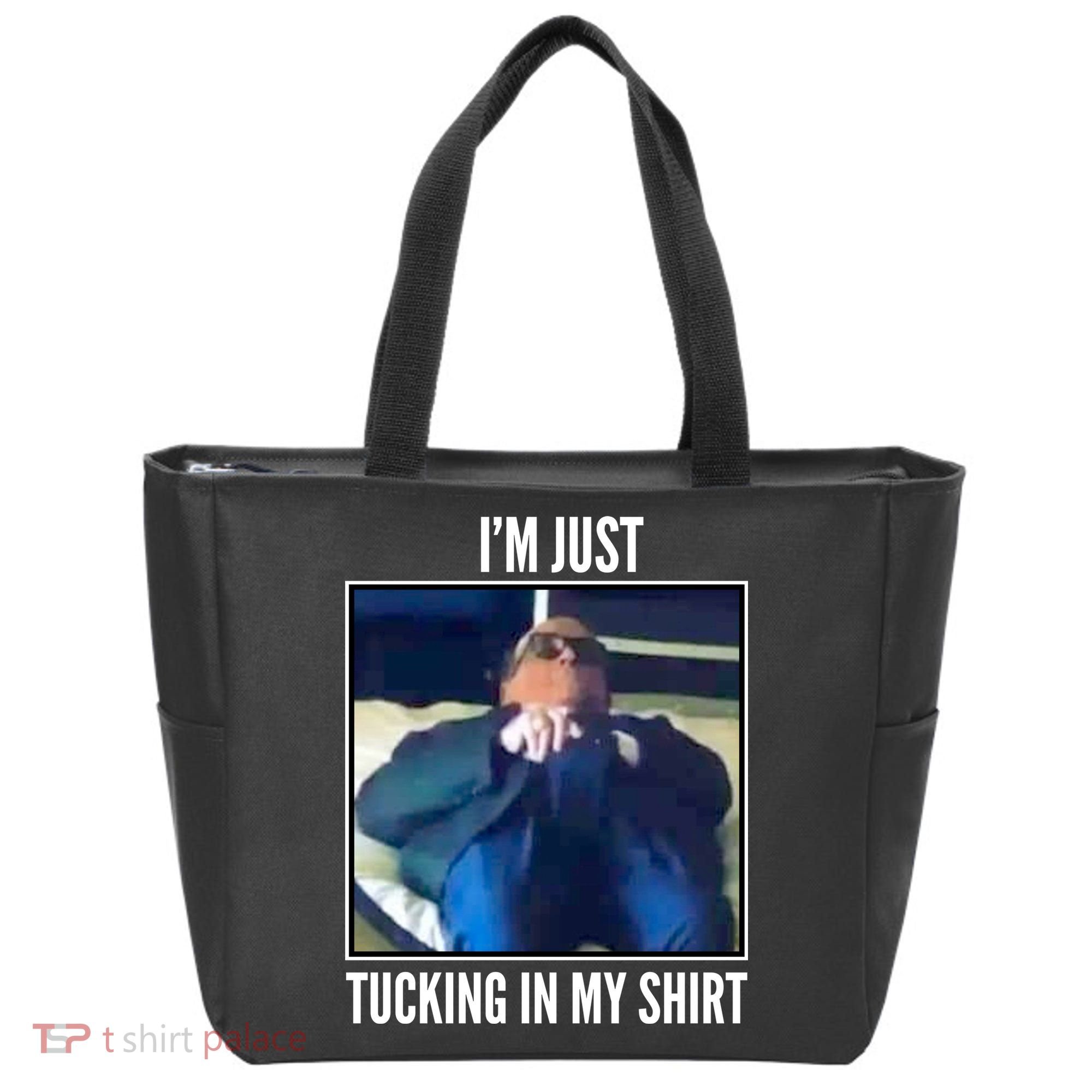 Rudy Giuliani I'm Just Tucking In My Shirt Tote Bag