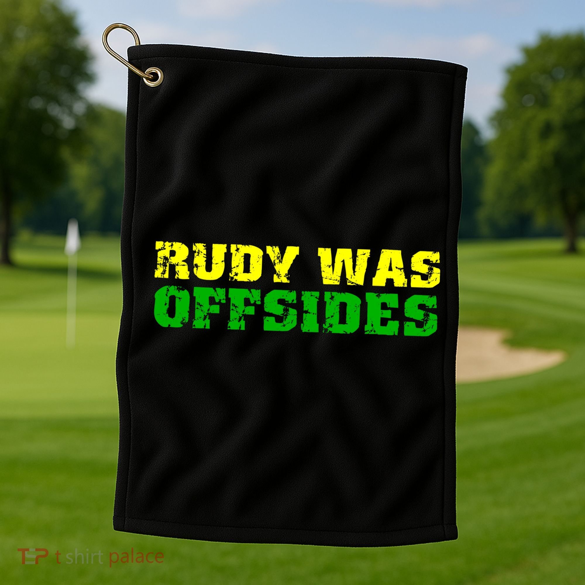 Rudy Was Offsides Golf Towel