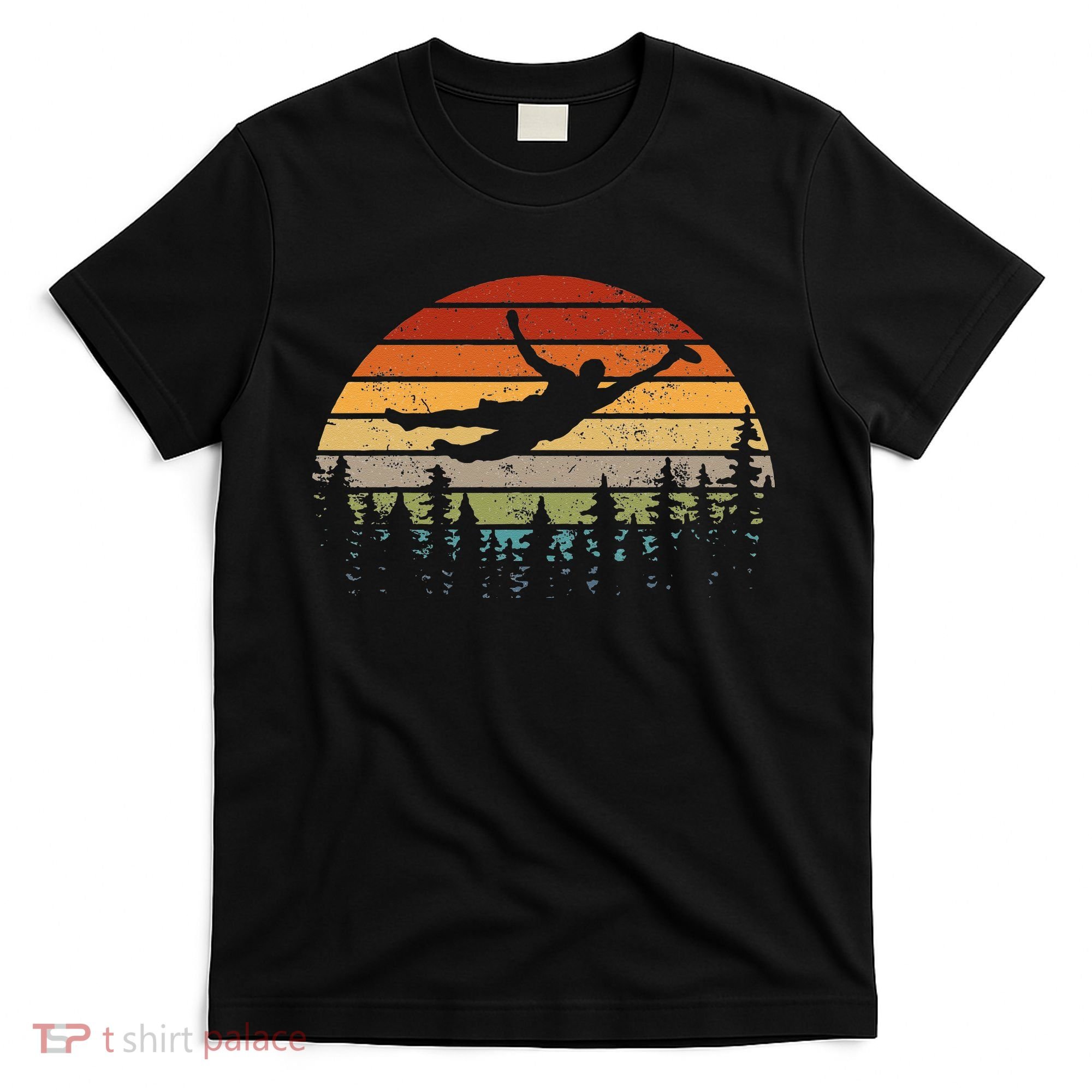 Retro Ultimate Frisbee Player Men Women Vintage Flying Disc T-Shirt