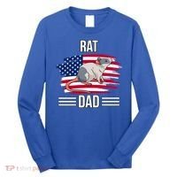 Rodent Us Flag 4th Of July Father's Day Rat Dad Gift Long Sleeve Shirt thumb 0