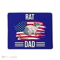 Rodent Us Flag 4th Of July Father's Day Rat Dad Gift Mousepad thumb 0