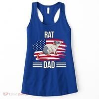 Rodent Us Flag 4th Of July Father's Day Rat Dad Gift Women's Tank Top thumb 0