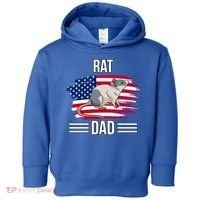 Rodent Us Flag 4th Of July Father's Day Rat Dad Gift Toddler Hoodie thumb 0