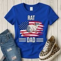 Rodent Us Flag 4th Of July Father's Day Rat Dad Gift Women's T-Shirt thumb 3