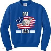 Rodent Us Flag 4th Of July Father's Day Rat Dad Gift Kids Sweatshirt thumb 0