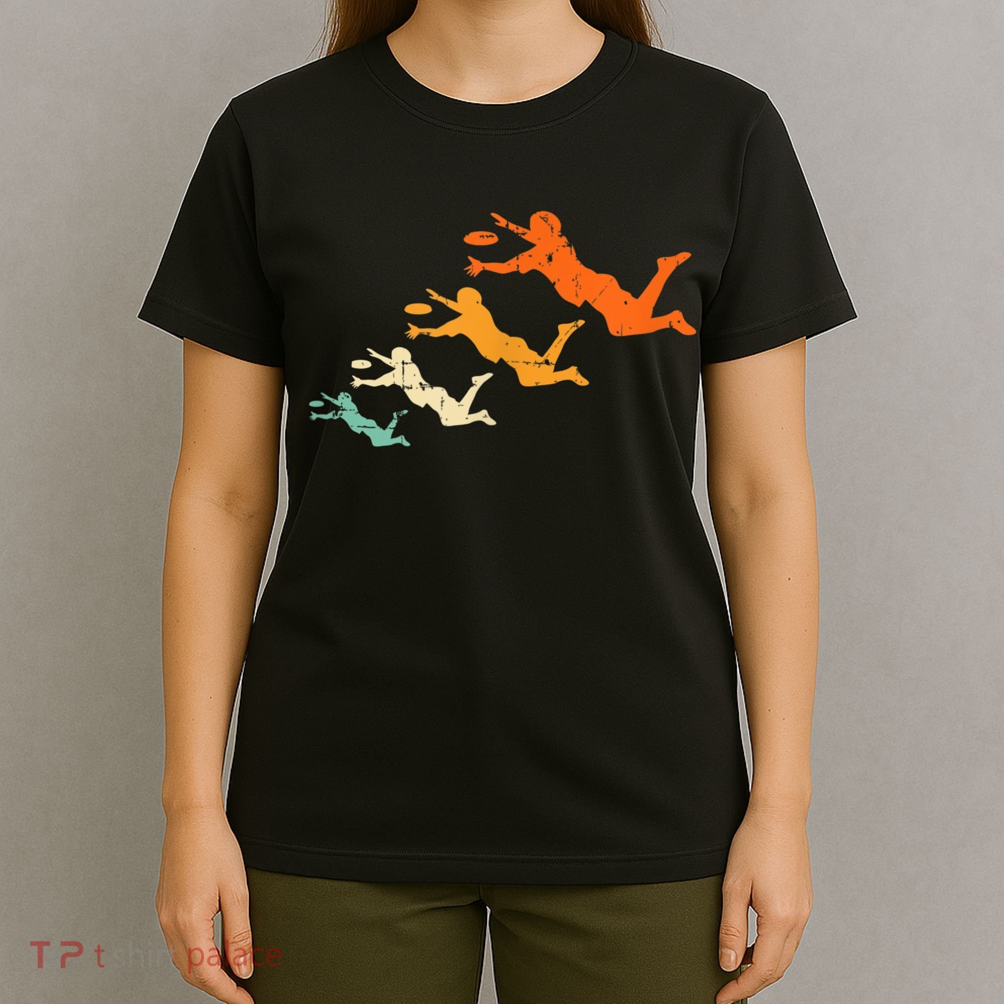 Retro Ultimate Frisbee Player Vintage Disc Ultimate Frisbee T-Shirt