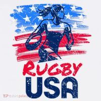 Rugby Usa Flag Women Player Rugby Sevens American Patriotic T-Shirt thumb 7