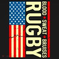 Rugby USA Flag Blood Sweat Bruises Backpack thumb 2