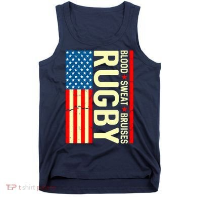 Rugby USA Flag Blood Sweat Bruises Tank Top