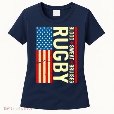Rugby USA Flag Blood Sweat Bruises Women's T-Shirt