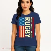Rugby USA Flag Blood Sweat Bruises Women's T-Shirt thumb 4
