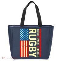 Rugby USA Flag Blood Sweat Bruises Tote Bag thumb 0
