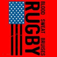 Rugby USA Flag Blood Sweat Bruises Santa Hat thumb 1