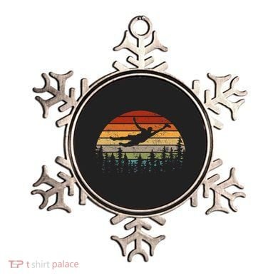 Retro Ultimate Frisbee Player Vintage Flying Disc Ornament