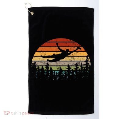 Retro Ultimate Frisbee Player Vintage Flying Disc Golf Towel