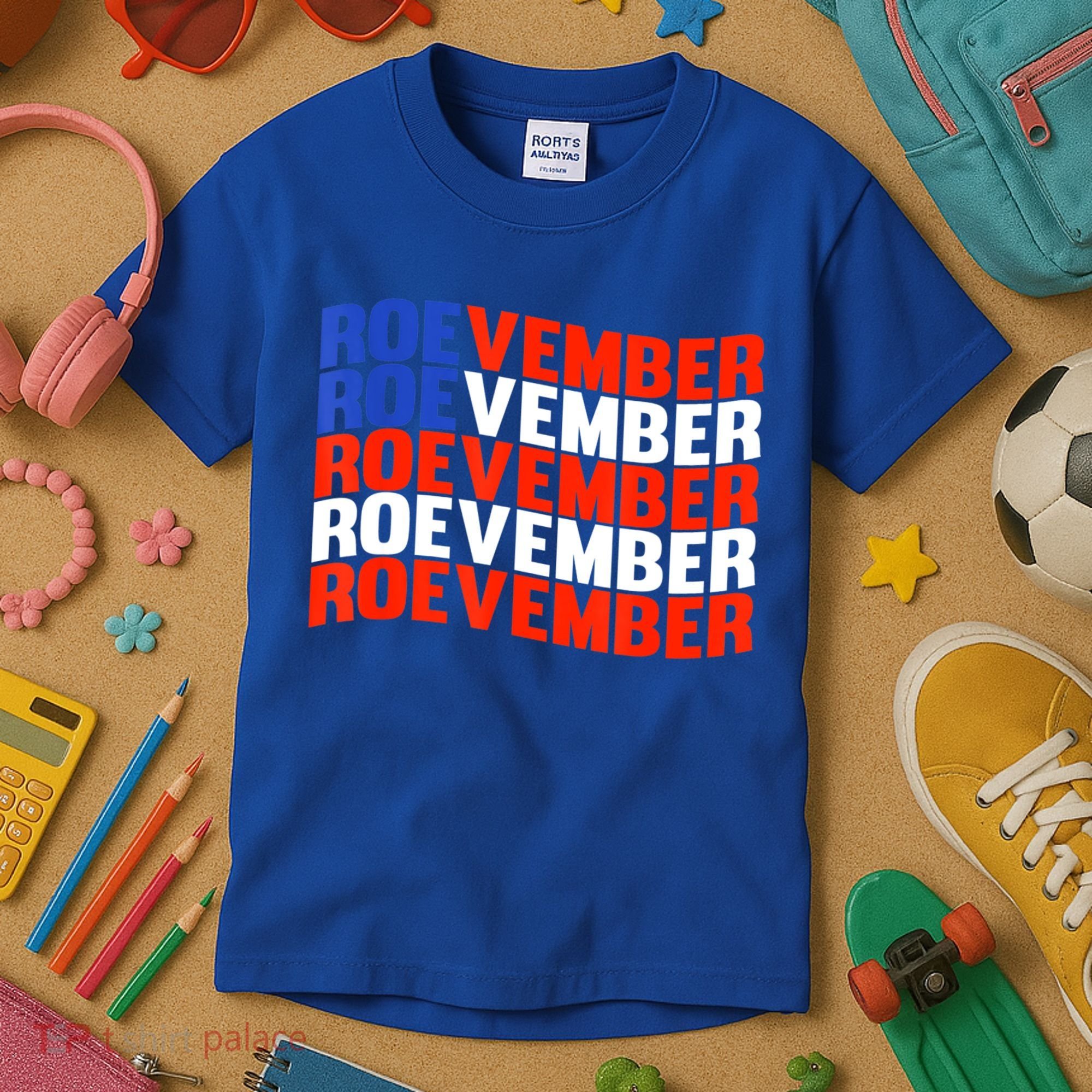 ROEVEMBER US FLAG Roe Vember Roe November Pro Roe Choice Kids T-Shirt