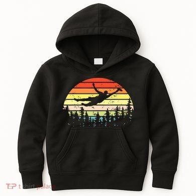 Retro Ultimate Frisbee Player Vintage Flying Disc Kids Hoodie