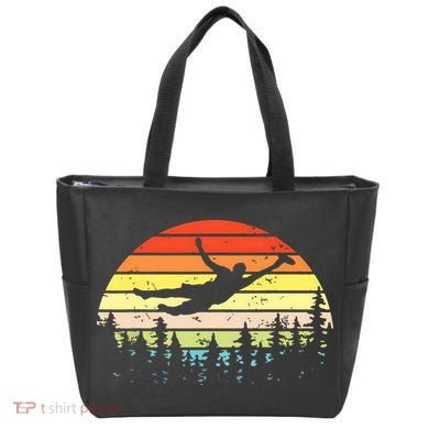 Retro Ultimate Frisbee Player Vintage Flying Disc Tote Bag