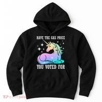 Rainbow Unicorn Gas Price Funny Liberal Hoodie thumb 0