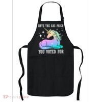 Rainbow Unicorn Gas Price Funny Liberal Apron thumb 0