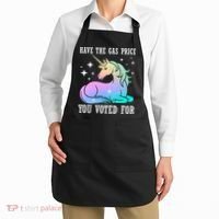 Rainbow Unicorn Gas Price Funny Liberal Apron thumb 2