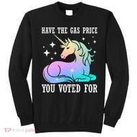 Rainbow Unicorn Gas Price Funny Liberal Sweatshirt thumb 0