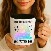 Rainbow Unicorn Gas Price Funny Liberal Coffee Mug thumb 3