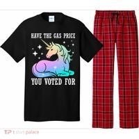 Rainbow Unicorn Gas Price Funny Liberal Pajama Set thumb 0