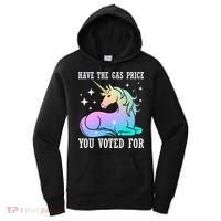 Rainbow Unicorn Gas Price Funny Liberal Women's Hoodie thumb 0