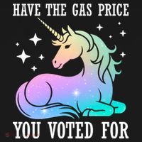 Rainbow Unicorn Gas Price Funny Liberal Ornament thumb 1