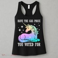 Rainbow Unicorn Gas Price Funny Liberal Women's Tank Top thumb 3
