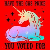 Rainbow Unicorn Gas Price Funny Liberal Santa Hat thumb 1
