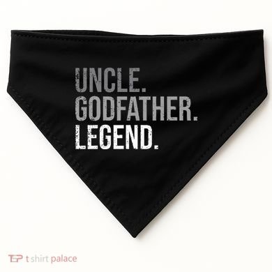 retro Uncle Godfather Legend Best Godfather USA-Made Doggie Bandana