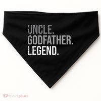 retro Uncle Godfather Legend Best Godfather USA-Made Doggie Bandana thumb 0