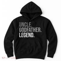 retro Uncle Godfather Legend Best Godfather Hoodie thumb 0