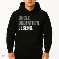 retro Uncle Godfather Legend Best Godfather Hoodie thumb 2