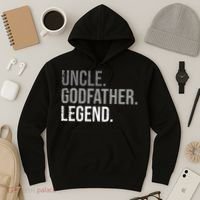 retro Uncle Godfather Legend Best Godfather Hoodie thumb 3